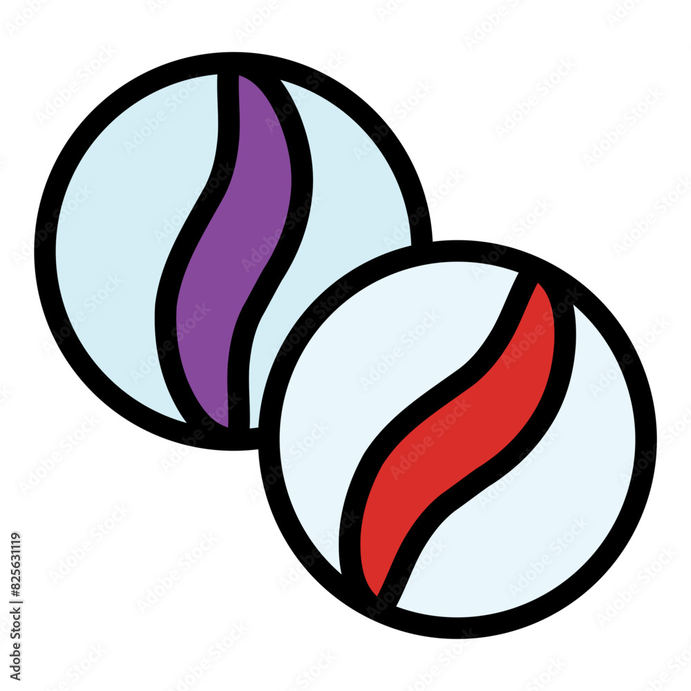 Sticker marble icon