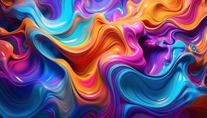 Obraz premium abstract colorful background with waves