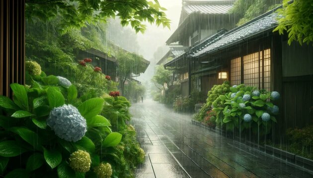 梅雨 Images – Browse 158,422 Stock Photos, Vectors, and Video