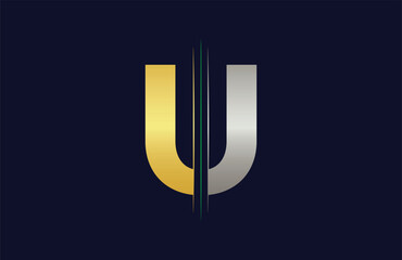 Unique U letter logo Icon vector template.