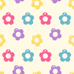 Colorful Flower Seamless Pattern