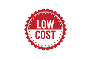 Low cost red ribbon label banner.