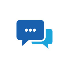 Message icon in flat style with background.