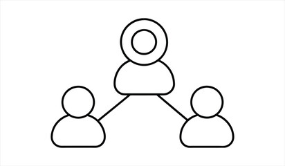 share icon. editable stroke outline icons set. vector illustration.