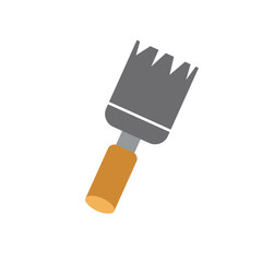 Paint brush with drop of paint icon.