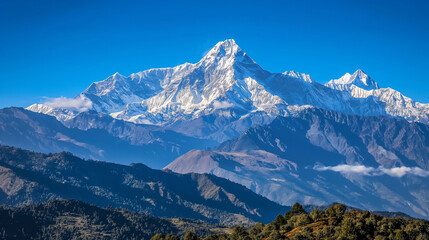 Obraz premium landscape with sky and mountain