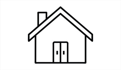 house icon. editable stroke outline icons set. vector illustration.