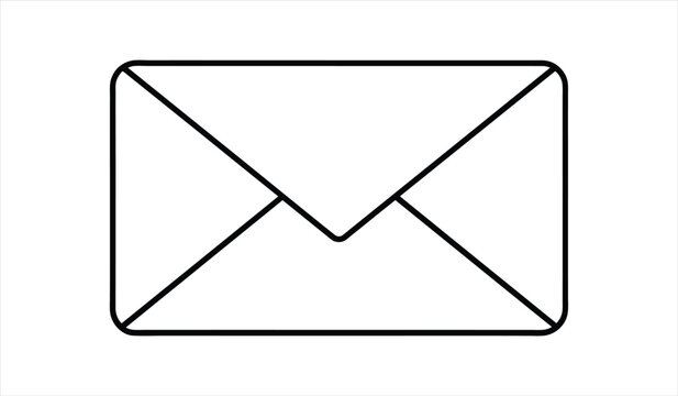 recommend clip art: mail envelope icon. editable stroke outline icons set. vector illustration.