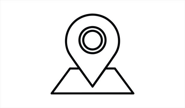 recommend clip art: location icon. editable stroke outline icons set. vector illustration.