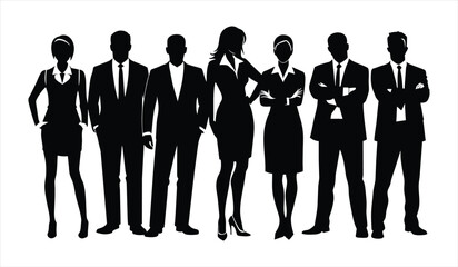 group of business people silhouette