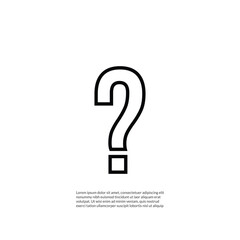 Question mark sign icon, vector best flat icon.