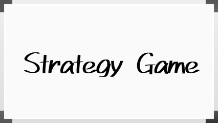 Strategy Game のホワイトボード風イラスト