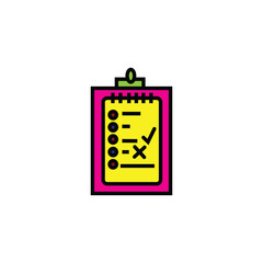 notepad vector type icon