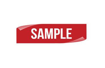 Sale red ribbon label banner. Open available now sign or Sale tag.