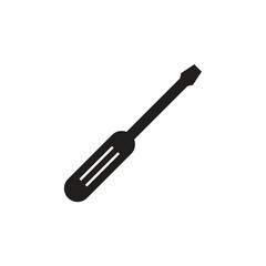 Flat screwdriver icon symbol vector Illustration.