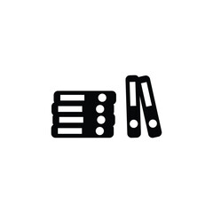 binder of school vector type icon