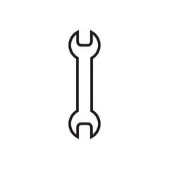 Flat screwdriver icon symbol vector Illustration.