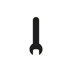 Flat screwdriver icon symbol vector Illustration.