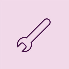 Screwdriver icon flat vector illustration.