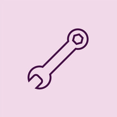 Screwdriver icon flat vector illustration.