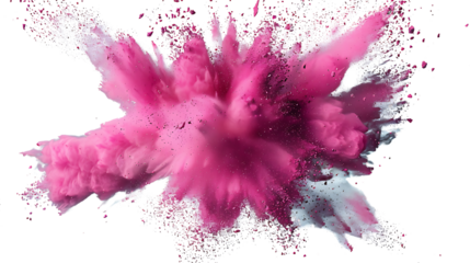 "Pink Powder Explosion Vector Stock: Freeze Motion Effect in Vibrant Hues"