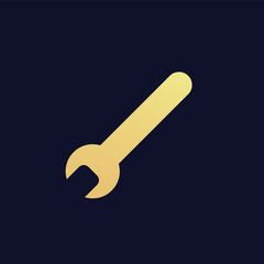 Flat screwdriver icon symbol vector Illustration.