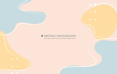 Minimalist hand drawing fluid vector background.