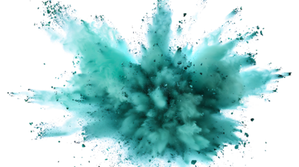"Green Powder Explosion Vector Stock: Freeze Motion Effect in Vibrant Shades"