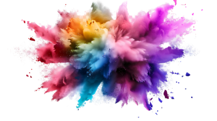 "Colorful Powder Explosion Vector Stock: Freeze Motion Effect in Vibrant Hues"