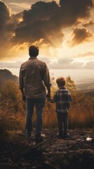 father's day background concept with copy space area for text