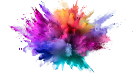 "Colorful Powder Explosion Vector Stock: Freeze Motion Effect in Vibrant Hues"