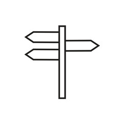 signpost icon, vector best flat icon.