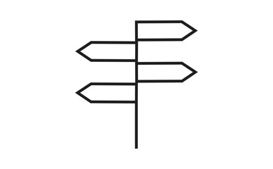 signpost icon, vector best flat icon.