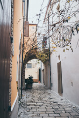 Narrow street in the old town