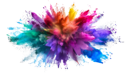 "Colorful Powder Explosion Vector Stock: Freeze Motion Effect in Vibrant Hues"