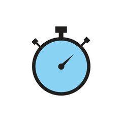 Flat Stopwatch icon Symbol Vector Illustration