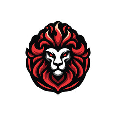 lion luxury logo icon template, elegant lion logo design illustration, lion head with crown logo, lion elegant symbol