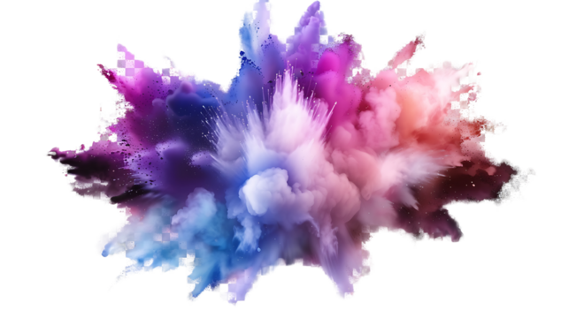 "Colorful Powder Explosion Vector Stock: Freeze Motion Effect in Vibrant Hues"