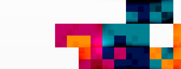 Dynamic colorful squares background. Vector Illustration For Wallpaper, Banner, Background, Card, Book Illustration, landing page