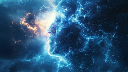 Fototapeta premium Multi-Dimensional Beings - Beings existing in multiple dimensions at once.
