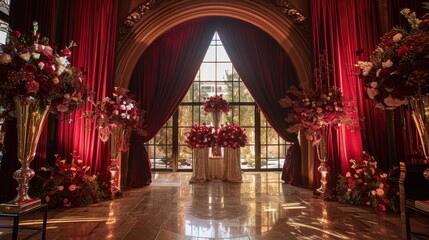 Wedding Backdrop Forms An Idyllic Scene For Cherished Memories