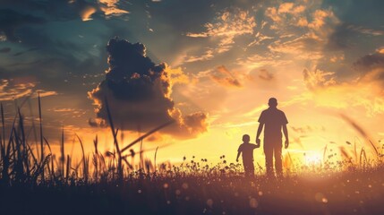 Fototapeta premium father's day background concept with copy space area for text