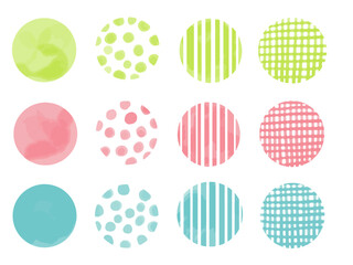 あしらい水彩丸セット