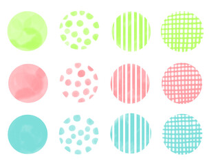 あしらい水彩丸セット