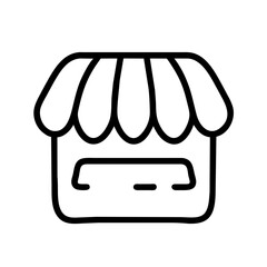 Shop Market Icon Outline