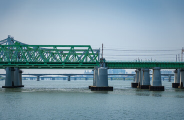 Bridge across the Han River in Seoul, South Korea