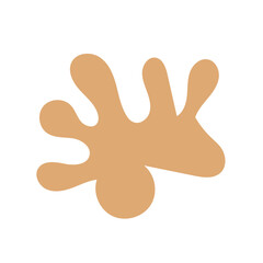 Warm tone abstract shapes 