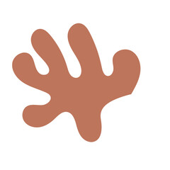 Warm tone abstract shapes 