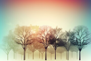 tree in the fog made by midjourney