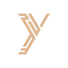 Monogram Y. Design vector Y logo. Monogram initial letter mark Y logo design. Monogram design vector logo. Monogram initial letter mark Y logo design. Simple Y monogram. Monogram Y design logo